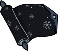 Theme Scroll: Black Snowflakes
