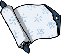 Theme Scroll: White Snowflakes